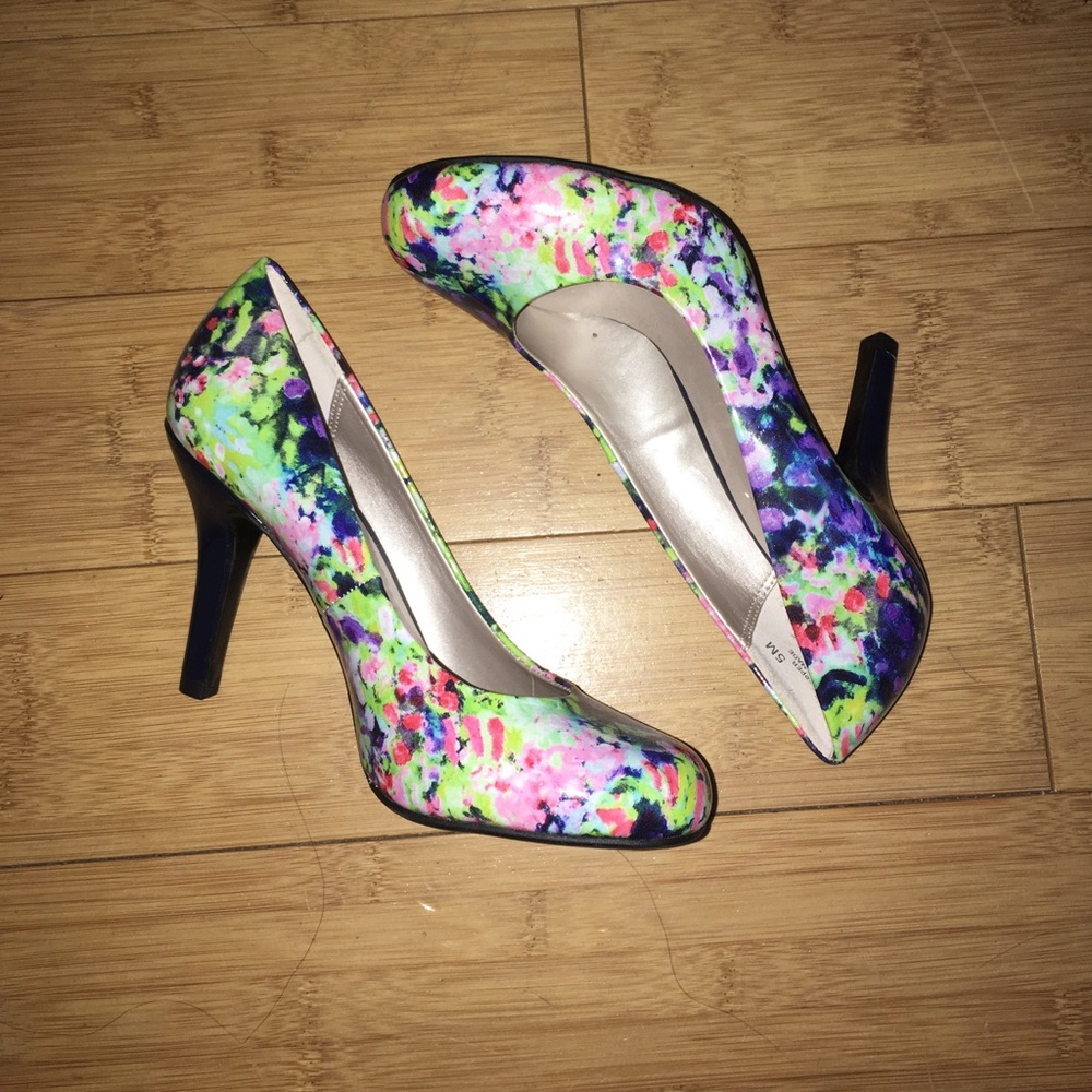 floral heels